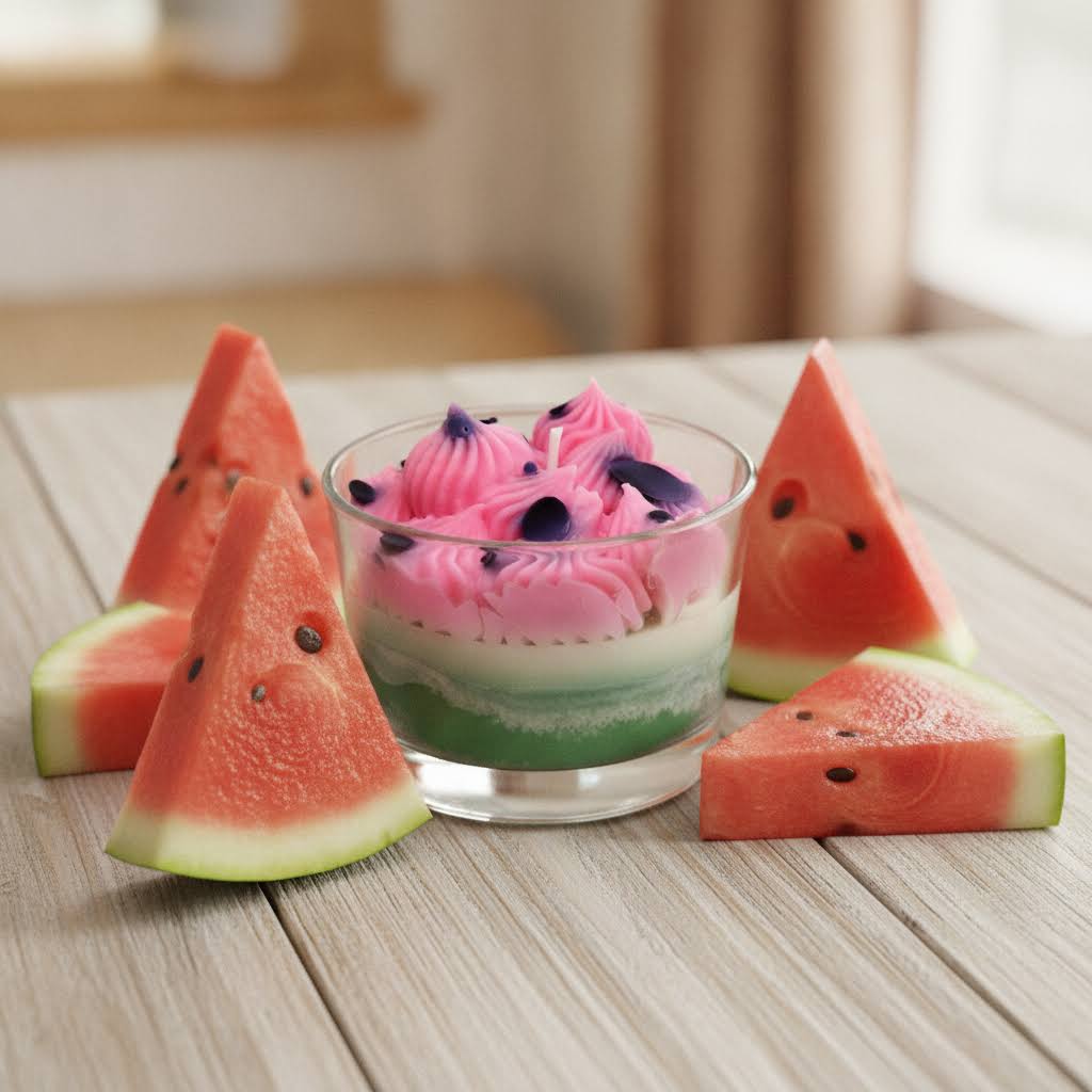 Watermelon scented candle