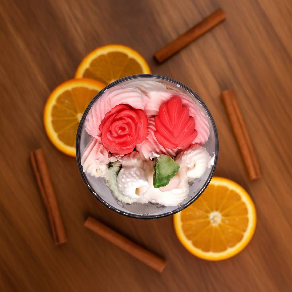 Spiced Orange Cheesecake - Scented soy candle