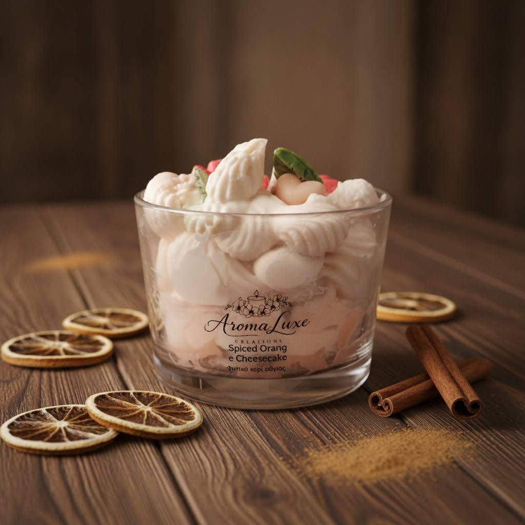 Spiced Orange Cheesecake - Scented soy candle